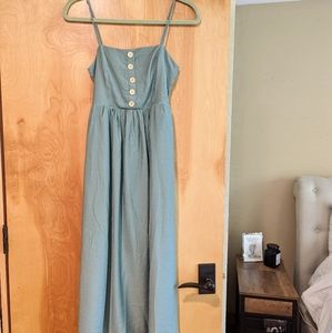 Pink Lily New Beginnings Midi Dress in Sage